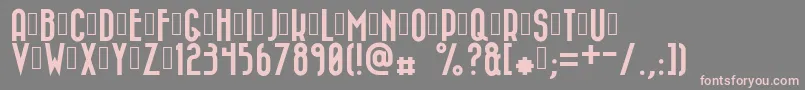 Bazar Font – Pink Fonts on Gray Background