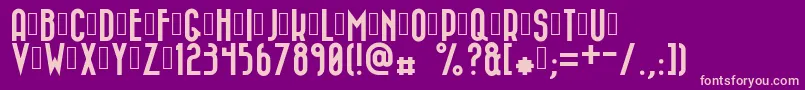 Bazar Font – Pink Fonts on Purple Background