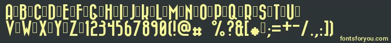 Bazar Font – Yellow Fonts on Black Background