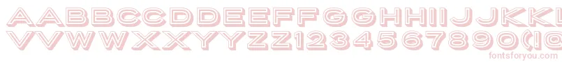 フォントPorterSansInlineBlock – ピンクのフォント