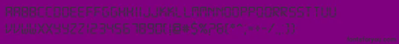 DsDigi Font – Black Fonts on Purple Background