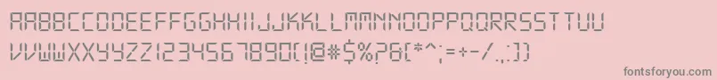 DsDigi Font – Gray Fonts on Pink Background