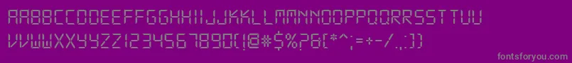 DsDigi Font – Gray Fonts on Purple Background