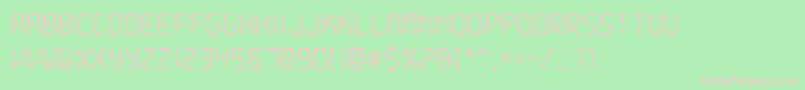 DsDigi Font – Pink Fonts on Green Background