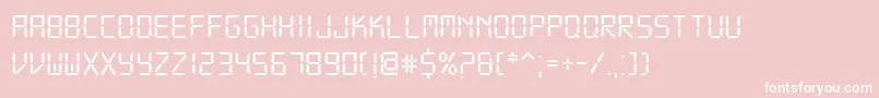 DsDigi Font – White Fonts on Pink Background