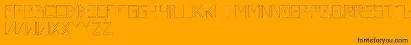 Silvent Font – Black Fonts on Orange Background