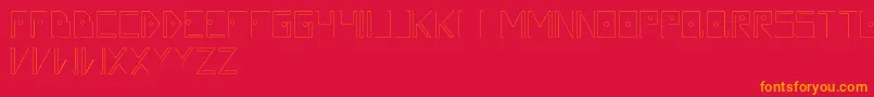 Silvent Font – Orange Fonts on Red Background