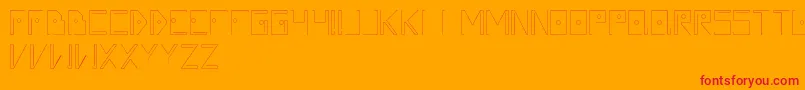 Silvent Font – Red Fonts on Orange Background