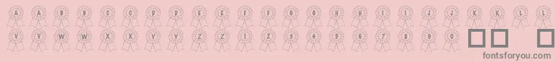 101AwardsWon Font – Gray Fonts on Pink Background