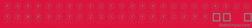 Police 101AwardsWon – polices grises sur fond rouge