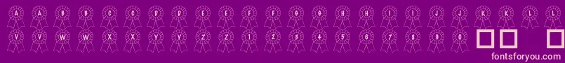 101AwardsWon Font – Pink Fonts on Purple Background