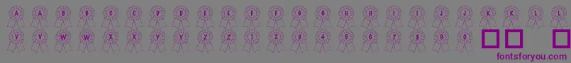 101AwardsWon-fontti – violetit fontit harmaalla taustalla