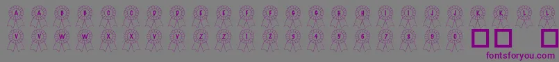 101AwardsWon Font – Purple Fonts on Gray Background