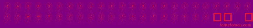 101AwardsWon Font – Red Fonts on Purple Background