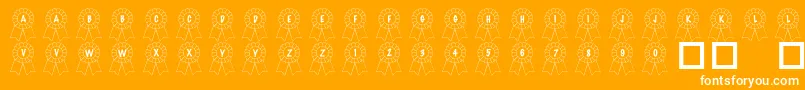 101AwardsWon Font – White Fonts on Orange Background