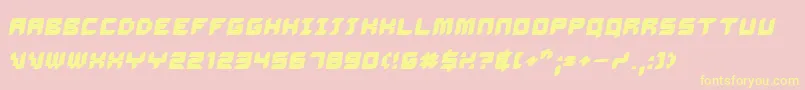 DalilaBoldOblique Font – Yellow Fonts on Pink Background