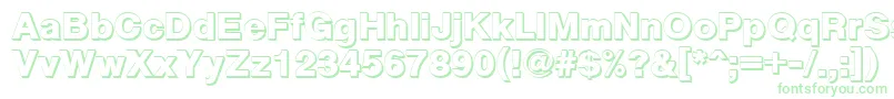 Cyxs Font – Green Fonts on White Background