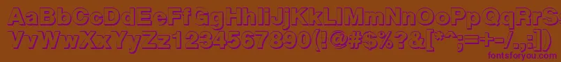 Cyxs Font – Purple Fonts on Brown Background