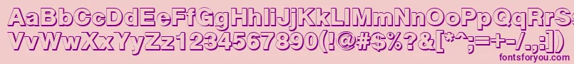 Cyxs Font – Purple Fonts on Pink Background