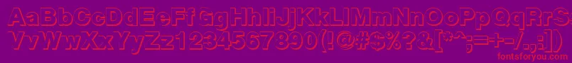 Cyxs Font – Red Fonts on Purple Background