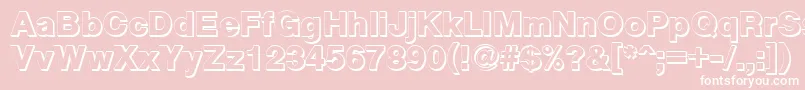 Cyxs Font – White Fonts on Pink Background