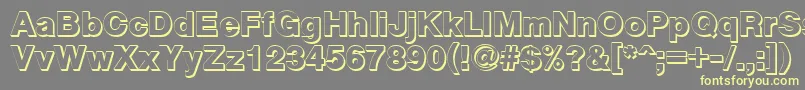 Cyxs Font – Yellow Fonts on Gray Background