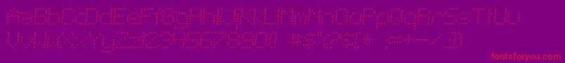 SfTelegraphicLightItalic Font – Red Fonts on Purple Background