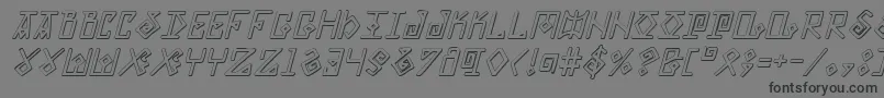 Eldermagicsi Font – Black Fonts on Gray Background