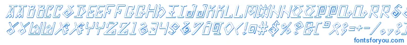 Eldermagicsi Font – Blue Fonts on White Background