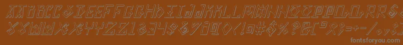 Eldermagicsi Font – Gray Fonts on Brown Background