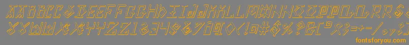 Eldermagicsi Font – Orange Fonts on Gray Background