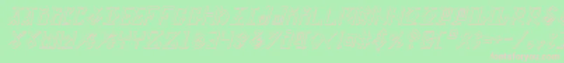 Eldermagicsi Font – Pink Fonts on Green Background