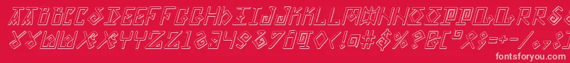 Eldermagicsi Font – Pink Fonts on Red Background