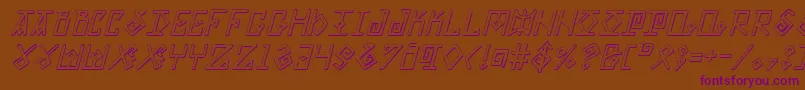 Eldermagicsi Font – Purple Fonts on Brown Background