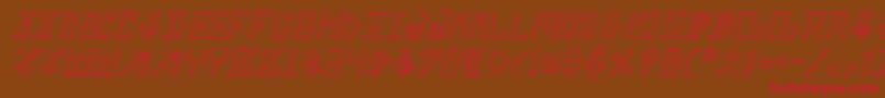 Eldermagicsi Font – Red Fonts on Brown Background