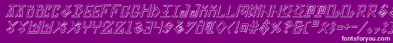 Eldermagicsi Font – White Fonts on Purple Background