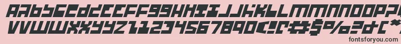 Ufohunterei Font – Black Fonts on Pink Background