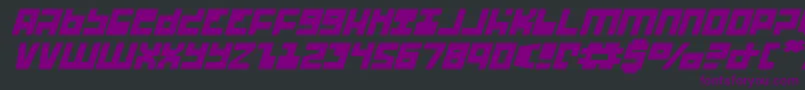 Ufohunterei Font – Purple Fonts on Black Background