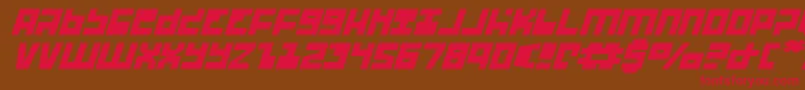 Ufohunterei Font – Red Fonts on Brown Background