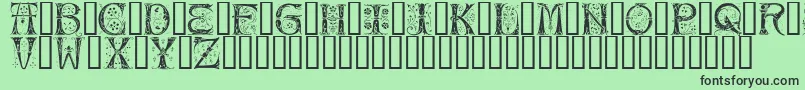 Silvus-fontti – mustat fontit vihreällä taustalla