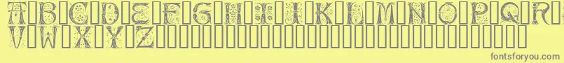 Czcionka Silvus – szare czcionki na żółtym tle
