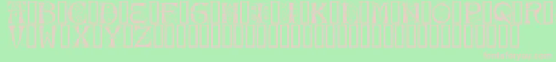 Silvus-fontti – vaaleanpunaiset fontit vihreällä taustalla