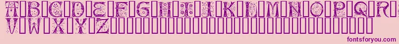 fuente Silvus – Fuentes Moradas Sobre Fondo Rosa