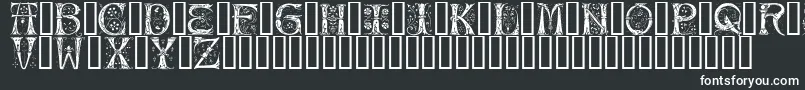 Silvus-fontti – valkoiset fontit mustalla taustalla