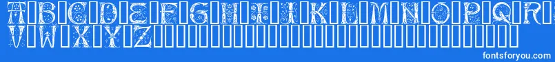 Silvus-fontti – valkoiset fontit sinisellä taustalla