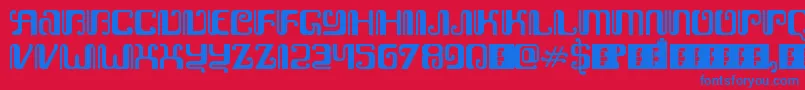 KemasyuranJawa Font – Blue Fonts on Red Background