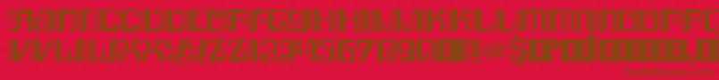 KemasyuranJawa Font – Brown Fonts on Red Background