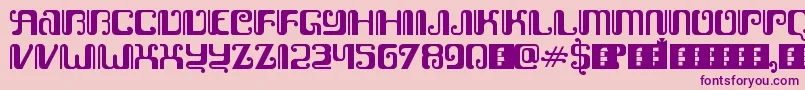 KemasyuranJawa Font – Purple Fonts on Pink Background