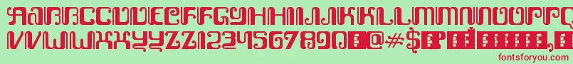 KemasyuranJawa Font – Red Fonts on Green Background