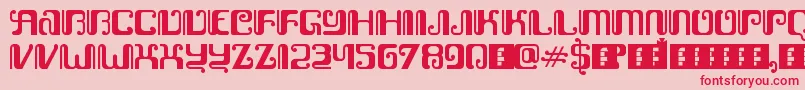 KemasyuranJawa Font – Red Fonts on Pink Background